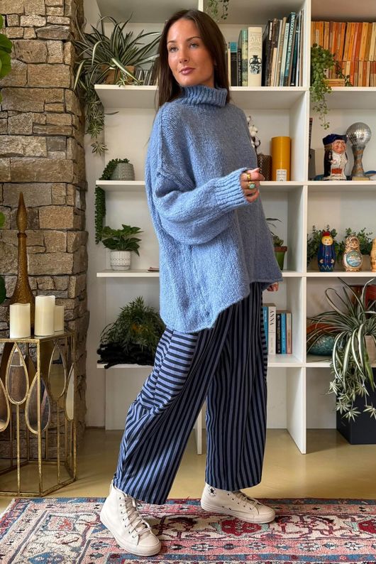 Winnie Oversized Knit Denim